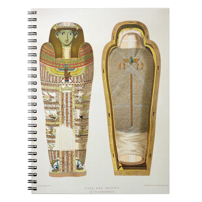 Case and mummy in its cerements from Gizeh, Volume Notebook (Front)