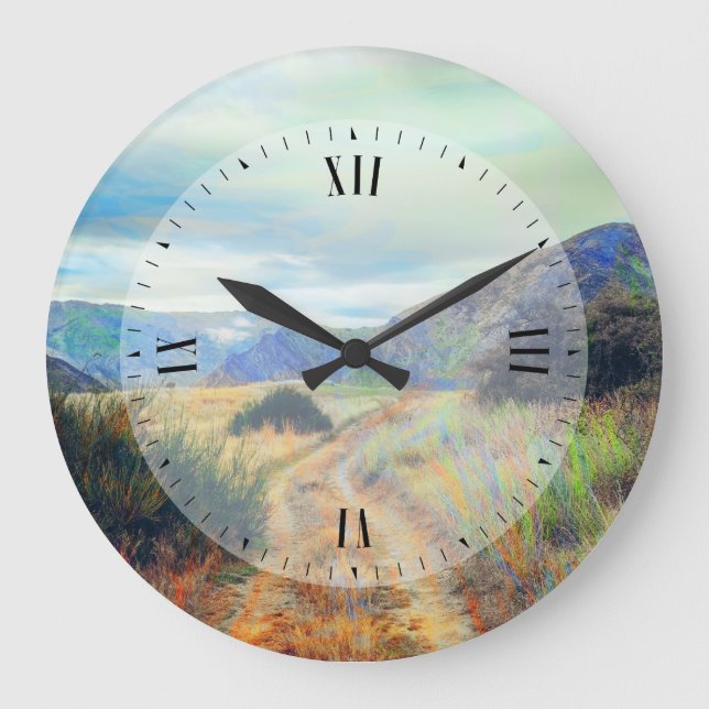 case colors landscape large clock (Front)