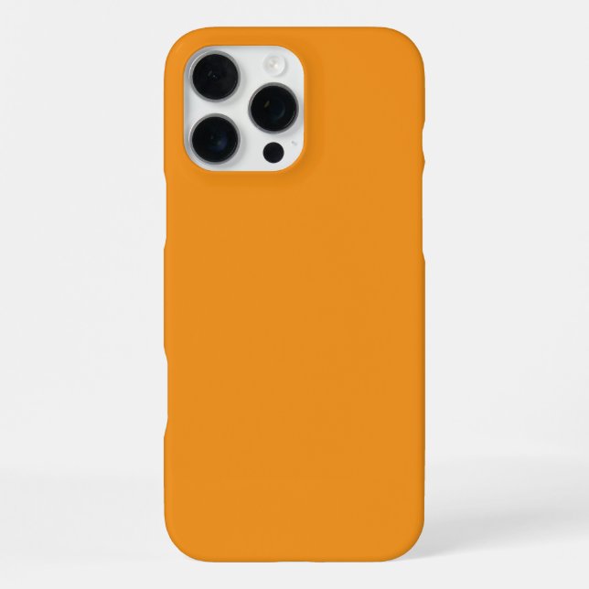 case features a vibrant, warm orange iphone case (Back)