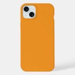 case features a vibrant, warm orange Phone Case