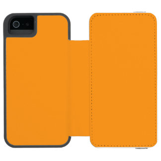 case features a  warm orange iPhone 6 Wallet Case