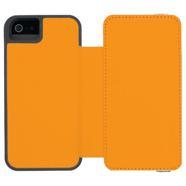 case features a  warm orange iPhone 6 Wallet Case (Folio Open)