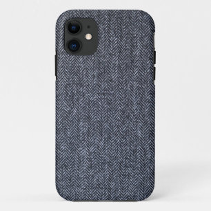 Case: Gray Tweed Fabric iPhone 11 Case