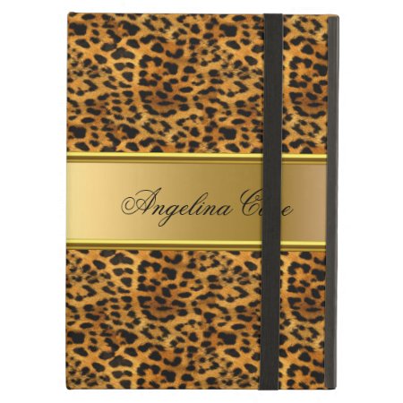 Case Leopard Gold Add Name