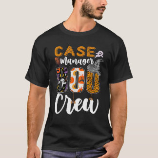 Case Manager Boo Crew Halloween Matching Social Se T-Shirt