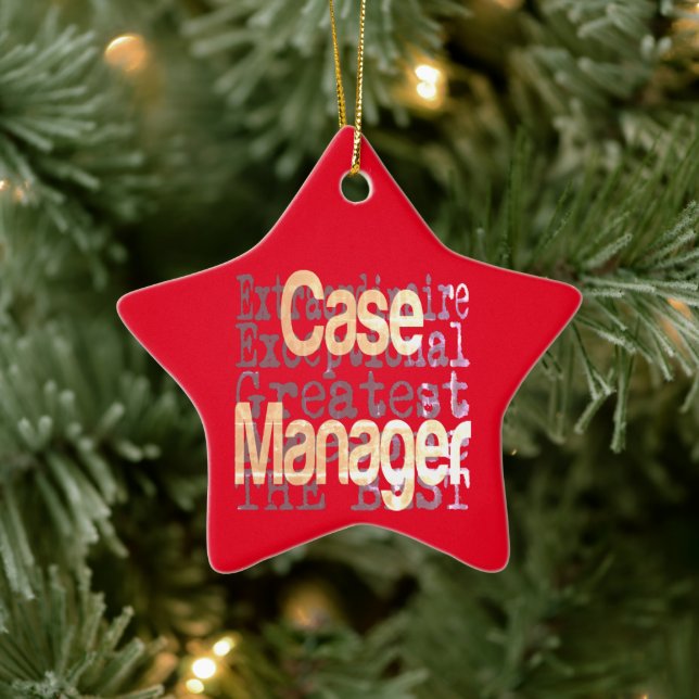 Case Manager Extraordinaire Ceramic Ornament (Tree)