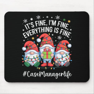 Case Manager Gnome Everything Is Fine Funny Christ Mouse Pad