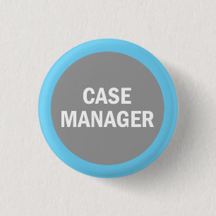 Case Manager hospital identification badge Button