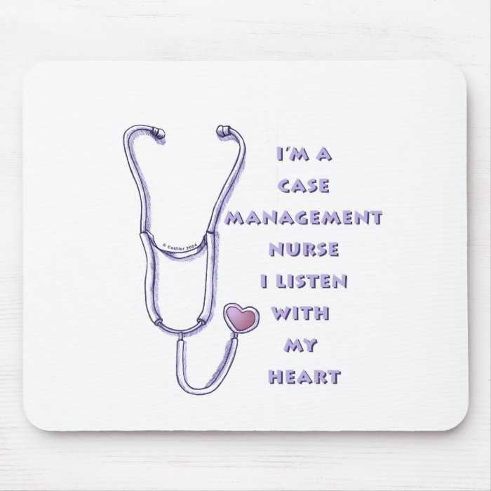 Case Manager Nurse Heart Mouse Pads