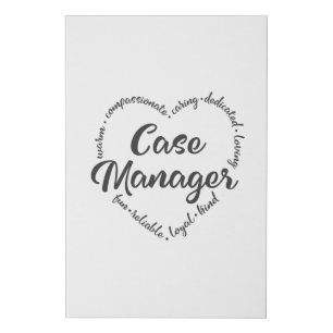 Case Manager, Social worker Outcomes Faux Canvas Print
