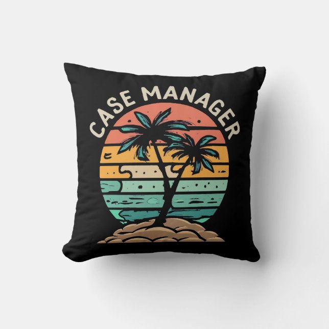Case manager throw pillow (Front)