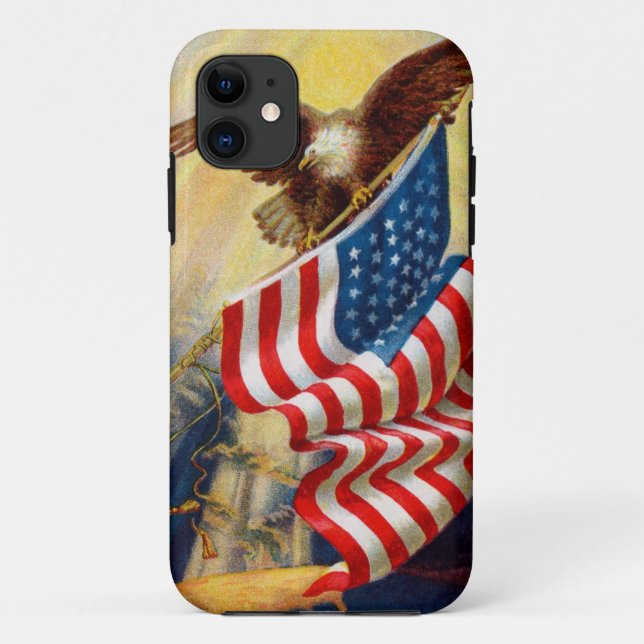 Case-Mate Barely There iphone 5 Case w/ Eagle/Flag (Back)