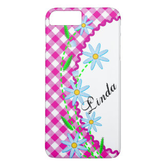 Case-Mate Barely There Plus iPhone 7 Pink Gingham iPhone 8 Plus/7 Plus Case