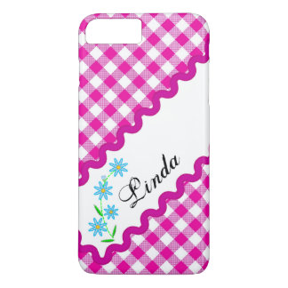 Case-Mate Barely There Plus iPhone 7 Pink Gingham iPhone 8 Plus/7 Plus Case