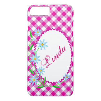 Case-Mate Barely There Plus iPhone 7 Pink Gingham iPhone 8 Plus/7 Plus Case