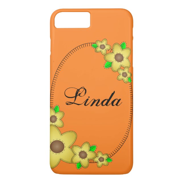 Case-Mate Barely There Plus iPhone 7 Yellow Flower Case (Back)