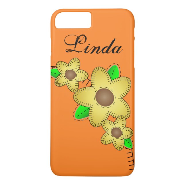 Case-Mate Barely There Plus iPhone 7 Yellow Flower Case (Back)