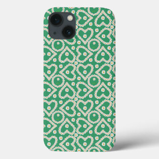 Case-Mate iPad Case: Daisy Chains on Green iPhone 13 Case