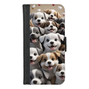 Case-Mate Phone Case, Apple iPhone 15 Pro, dogs 8/7 Wallet Case