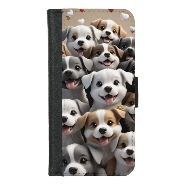 Case-Mate Phone Case, Apple iPhone 15 Pro, dogs Wallet Case (Front)