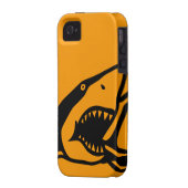 Case-Mate™ Shark Orange Case-Mate iPhone Case (Back Left)