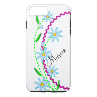 Case-Mate Tough Plus iPhone 7 Case Blue Flowers