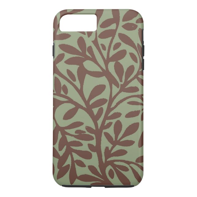 Case-Mate Tough Plus iPhone 7 Case Leafy Floral (Back)