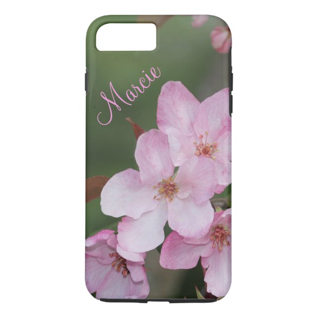 Case-Mate Tough Plus iPhone 7 Case  Pink Flowers (Back)