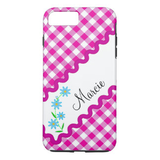 Case-Mate Tough Plus iPhone 7 Case Pink Gingham
