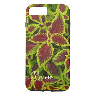Case-Mate Tough Plus iPhone 7 Case Red Coleus Leaf