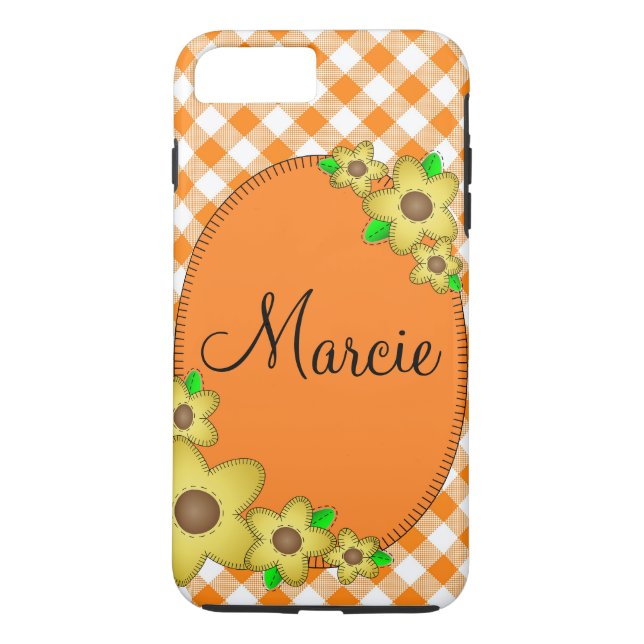 Case-Mate Tough Plus iPhone 7 Case Yellow Flower (Back)