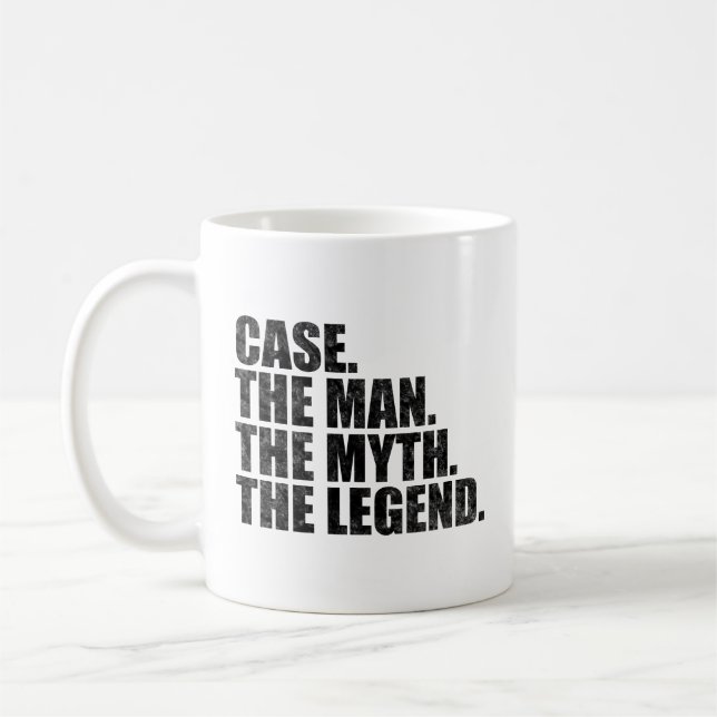 Case name, Case The Man The Myth The Legend Coffee Mug (Left)