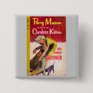 Case of the Careless Kitten book cover Button