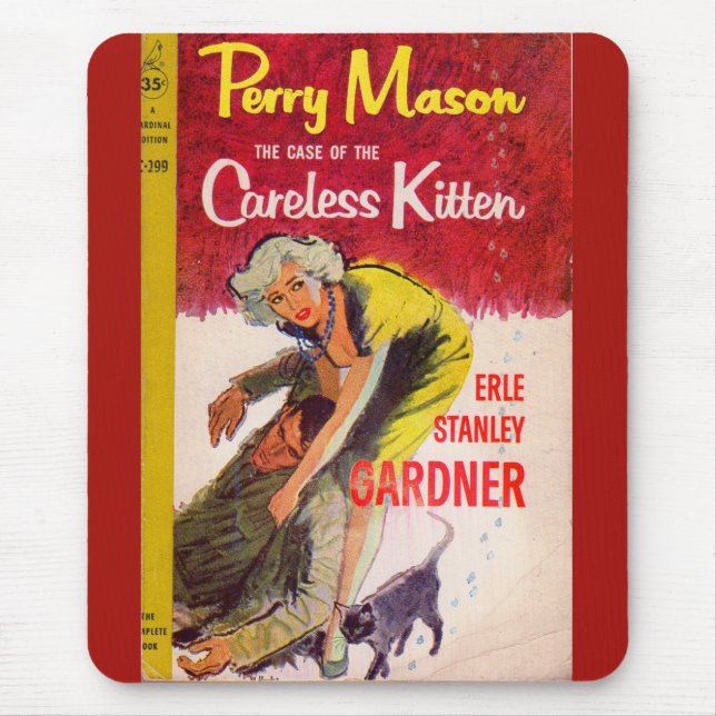 Case of the Careless Kitten book cover Mouse Pad (Front)
