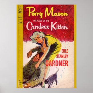 Case of the Careless Kitten book cover Poster