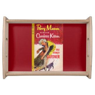Case of the Careless Kitten book cover Serving Tray