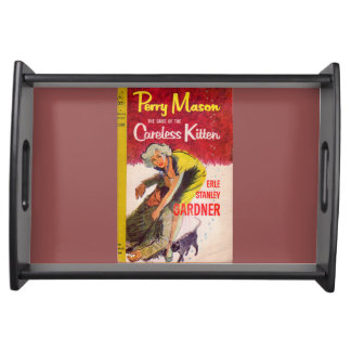 Case of the Careless Kitten book cover Serving Tray