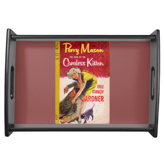 Case of the Careless Kitten book cover Serving Tray (Front)