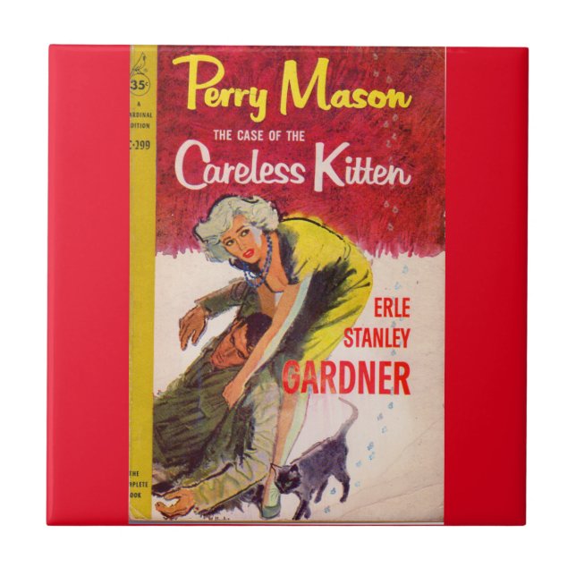 Case of the Careless Kitten book cover Tile (Front)