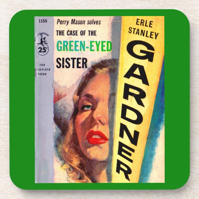 Case of the Green-Eyed Sister Beverage Coaster (Front)