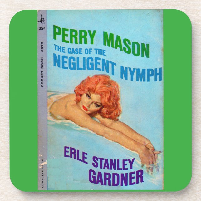 Case of the Negligent Nymph book cover Coaster (Front)