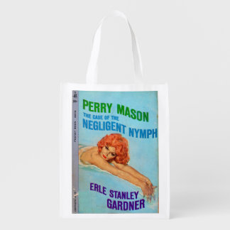 Case of the Negligent Nymph book cover Reusable Grocery Bag