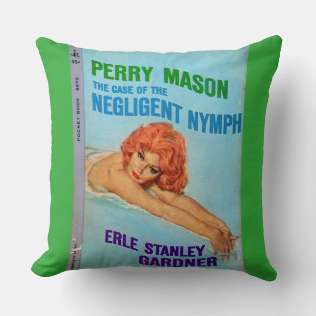 Case of the Negligent Nymph book cover Throw Pillow (Front)