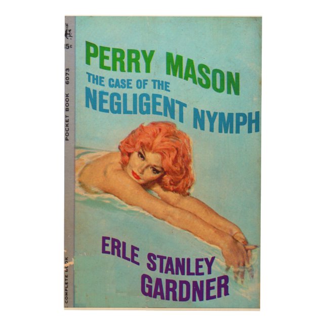 Case of the Negligent Nymph book cover Wood Wall Art (Front)