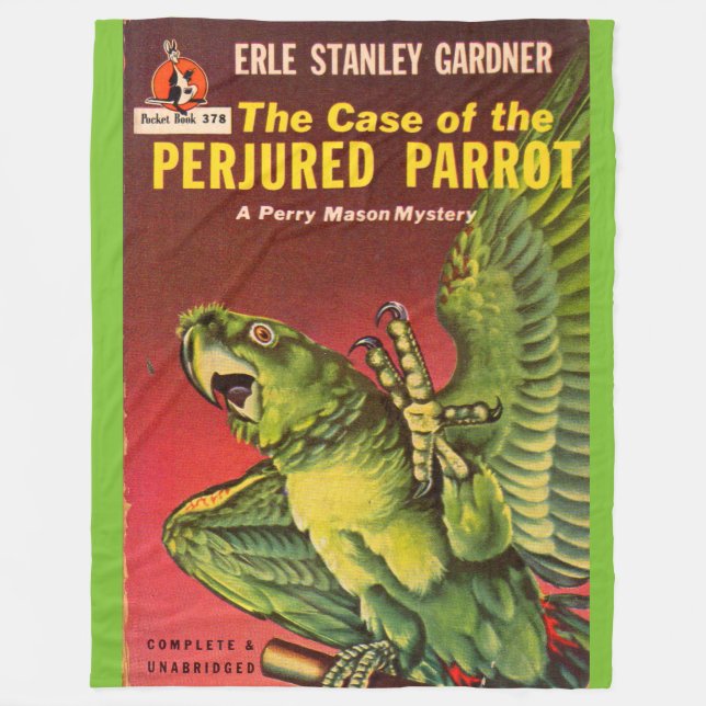 Case of the Perjured Parrot Fleece Blanket (Front)