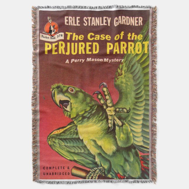 Case of the Perjured Parrot Throw Blanket (Front Vertical)