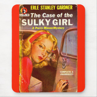 Case of the Sulky Girl book cover Mouse Pad