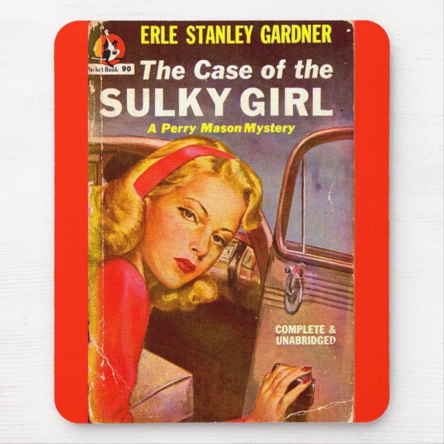 Case of the Sulky Girl book cover Mouse Pad (Front)