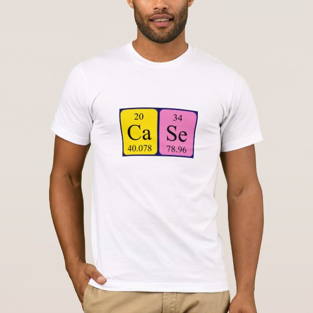 Case periodic table name shirt (Front)