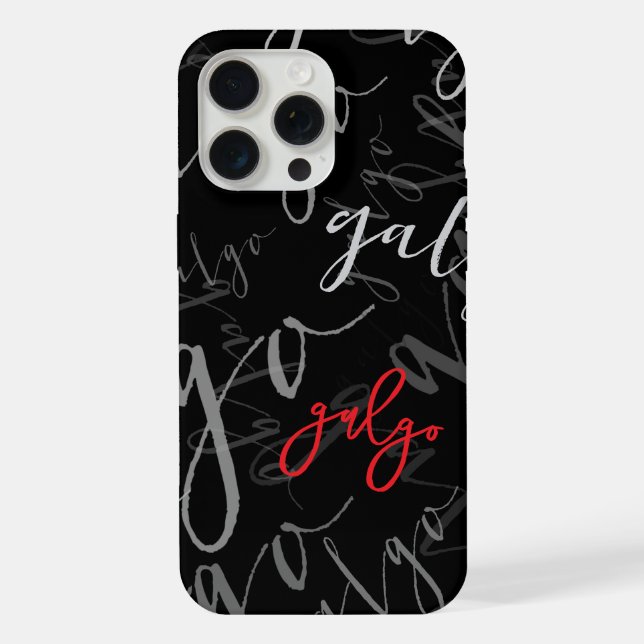 Case with Galgos pattern (adaptable design) (Back)